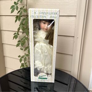 Seymour Mann Porcelain Doll in Cream Dress